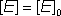 [E] = [E]0