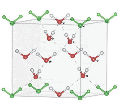 Cubic ice structure