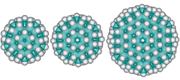 C100H60, C120H72 and C336H144 alternative fulleranes