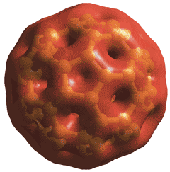 C60 fullerene electron density