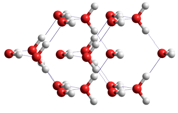 ferroelectric ice viii substructure