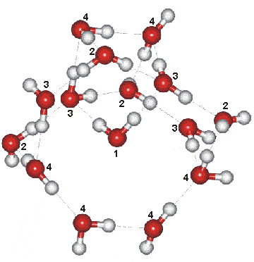 Ice V substructure