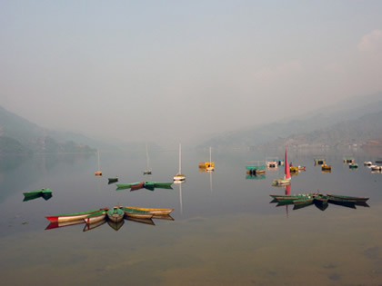 Pokhara lake, Nepal